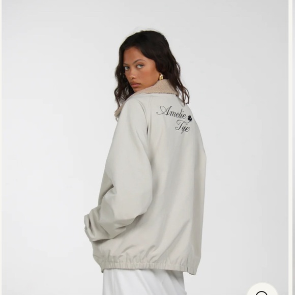 amelie teje | Cursive Bomber Jacket (Limited Edition) - Picture 1 of 4